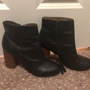 Chinese Laundry Black Heeled Booties
